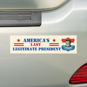 Autocollant De Voiture JFK : L'Dernier président légitime de l'Amériqu