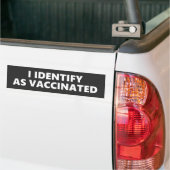 Autocollant De Voiture J'Identifie Comme Vacciné (Sur camion)