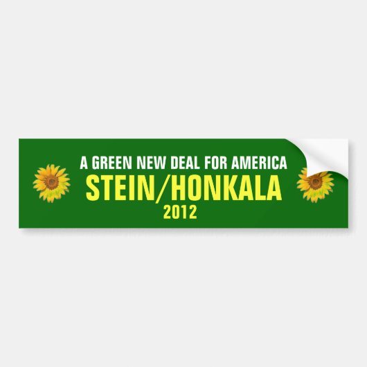 AUTOCOLLANT DE VOITURE JILL STEIN POUR LE PRÉSIDENT 2012 (Devant)