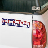 Autocollant De Voiture JIM WEBB Président 2016 (Sur camion)