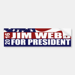 Autocollant De Voiture JIM WEBB Président 2016