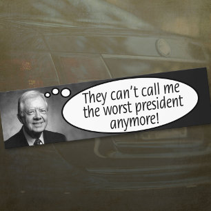 Autocollant De Voiture Jimmy Carter : Ils ne peuvent pas m'appeler le pir