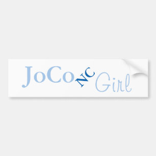 Autocollant De Voiture JoCo NC Girl sur blanc