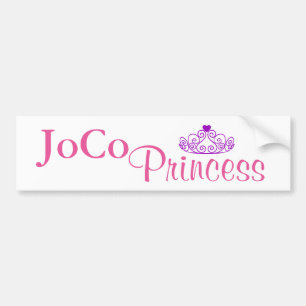 Autocollant De Voiture JoCo Princesse sur blanc