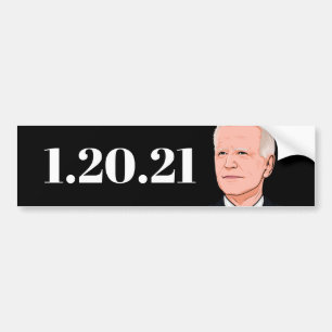 AUTOCOLLANT DE VOITURE JOE BIDEN : 1.20.21 BUMPER STICKER