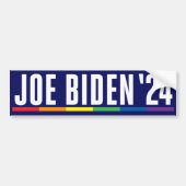 Autocollant De Voiture Joe Biden 2024 LGBT Pride (Devant)