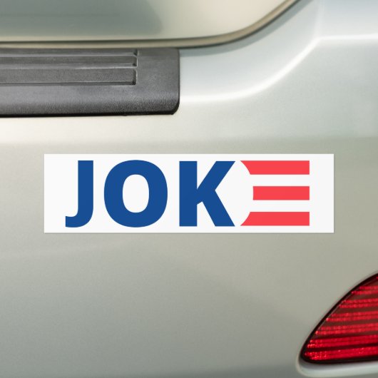 Autocollant De Voiture Joe Biden est une blague (En voiture)