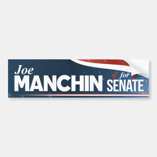 Autocollant De Voiture Joe Manchin pour le sénat (Devant)