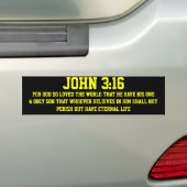 AUTOCOLLANT DE VOITURE JOHN 3 16 (En voiture)