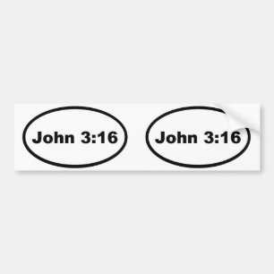 Autocollant De Voiture John 3:16