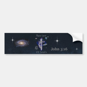 Autocollant De Voiture John 3:16 Savior Bumper Sticker
