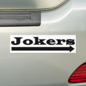 Autocollant De Voiture Jokers droits (En voiture)