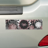 Autocollant De Voiture Joli Rose Gold Floral Illustration Motif (En voiture)