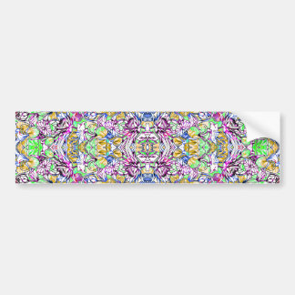 Autocollant De Voiture Jolies fleurs abstraites colorées