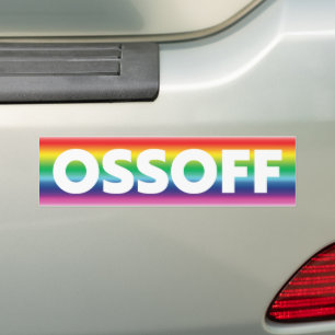 Autocollant De Voiture Jon Ossoff Géorgie Sénat deuxième de la fierté lgb