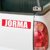 Autocollant De Voiture Jorma (Sur camion)