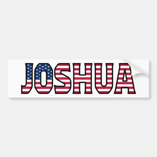 Autocollant De Voiture Joshua Nom Vorname USA Aufkleber Sticker Auto (Devant)