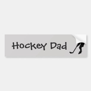Autocollant De Voiture Joueur de hockey papa amusant Citation