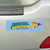 Autocollant De Voiture Jour de course de marathon du Wisconsin (En voiture)
