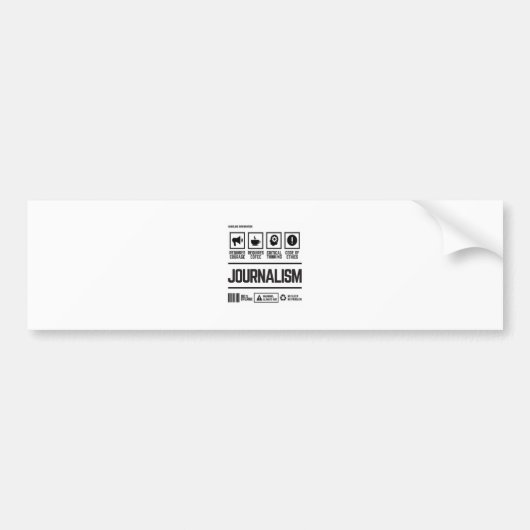 Autocollant De Voiture journalisme (Devant)