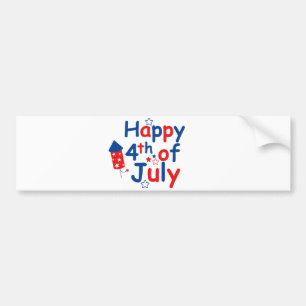 Autocollant De Voiture Joyeux 4 juillet
