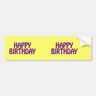 Autocollant De Voiture Joyeux anniversaire coloré