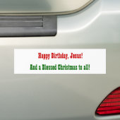 Autocollant De Voiture Joyeux anniversaire, Jésus ! , (En voiture)