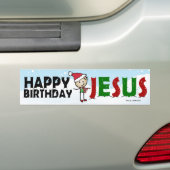 Autocollant De Voiture Joyeux anniversaire Jésus (En voiture)