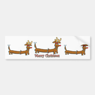 Autocollant De Voiture Joyeux Noël Doxie