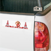 Autocollant De Voiture Joyeux Noël SlipperyJoe cadeau blanc rouge argent (Sur camion)