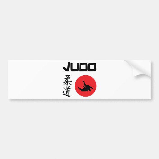 Autocollant De Voiture Judo (Devant)
