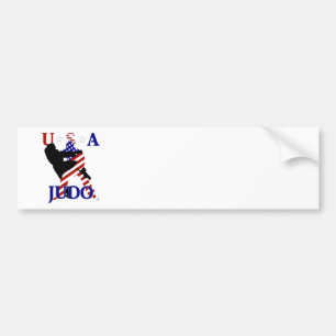 Autocollant De Voiture JUDO arts martiaux patriotiques États-Unis