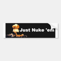 Juste adhésif pour pare-chocs Arme nucléaire-fin