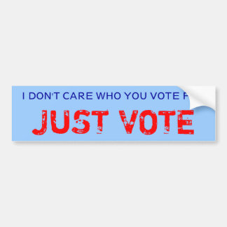 Autocollant De Voiture JUSTE adhésif pour pare-chocs de VOTE