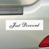 Autocollant De Voiture Juste divorcé (En voiture)