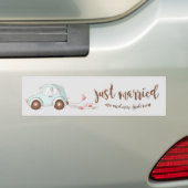 Autocollant De Voiture Juste marié mignon monogramme Sticker pare-chocs (En voiture)