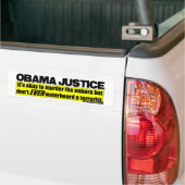Autocollant De Voiture Justice d'Obama (Sur camion)