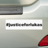 Autocollant De Voiture #justiceforlukas (En voiture)