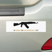 AUTOCOLLANT DE VOITURE ** KALACHNIKOV ** (En voiture)