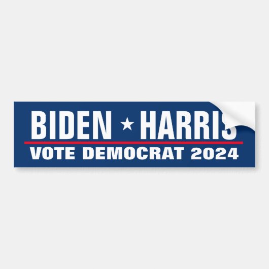 Autocollant De Voiture Kamala Harris Joe Biden démocrate aux élections de (Devant)
