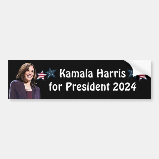 Autocollant De Voiture Kamala Harris pour le président 2024 (Devant)