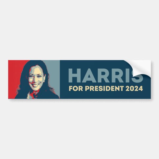 Autocollant De Voiture Kamala Harris pour le président 2024 - Hope (Devant)