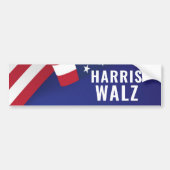 Autocollant De Voiture Kamala Harris Tim Walz 2024 (Devant)
