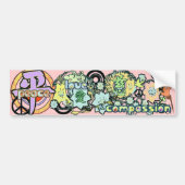 Autocollant De Voiture Kanji pour l'amour de la paix - Compassion - (Devant)