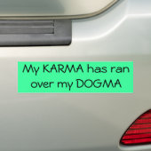 Autocollant De Voiture Karma et dogme (En voiture)