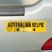 Autocollant De Voiture Kelpie australien à bord (En voiture)