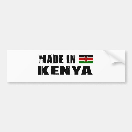 AUTOCOLLANT DE VOITURE KENYA (Devant)