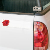 Autocollant De Voiture Ketmie rouge sur le blanc - modèle customisé (Sur camion)