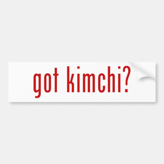 Autocollant De Voiture kimchi obtenu ? (Devant)