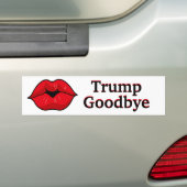 Autocollant De Voiture Kiss Trump Goodbye (En voiture)